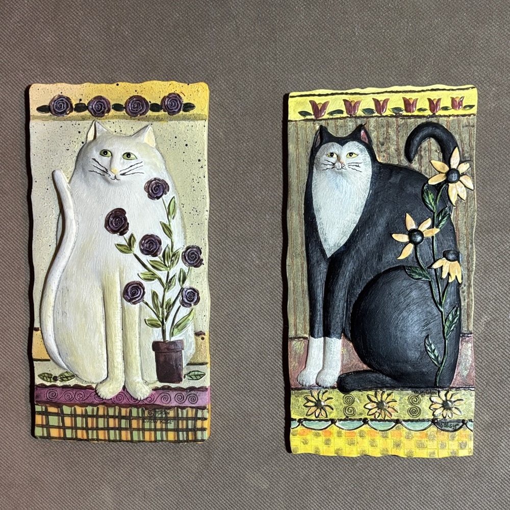 Decorative Cat Wall Plaques